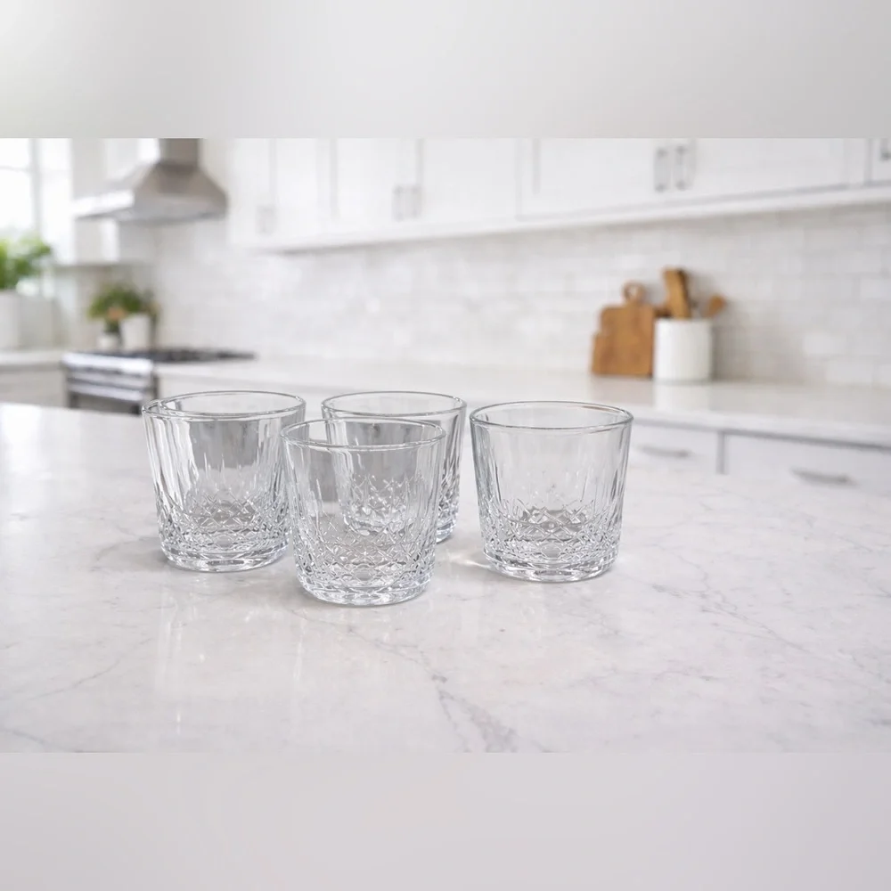 Crystal Clear Glass Tumbler Set